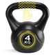 Гиря вінілова Cornix 4 кг XR-0429 Black - зображення 5
