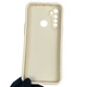 Чехол силиконовый оригинальный Soft Touch с 3D принтом смешного теда мишки для Realme C3 молочный (Полная защита камеры) - изображение 2