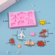 Молд силиконовый морской 99 на 62 мм розовый - изображение 2