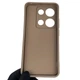Чохол силіконовий оригінальний Soft Touch з 3D принтом злого кота для Xiaomi Redmi Note 14S коричневий (Повний захист камери) - зображення 2