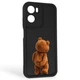Чохол силіконовий Soft Touch з 3D принтом кумедний тед ведмідик для Motorola G05 чорний (Повний захист камери) - зображення 1