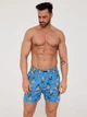 Трусы шорты мужские хлопковые прикольные Cornette Classic 011-188 A26 3-5XL 3XL Синие (5902458281008) - изображение 2
