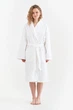 Халат S махровий unisex Lotus Home - Basic Line white S - изображение 1
