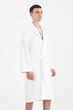 Халат S махровий unisex Lotus Home - Basic Line white S - изображение 7