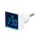 Сетевой цифровой вольтметр в розетку AC230V Blue Display 50-500V EU White (500331) - изображение 1