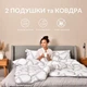 Набір для сну подушки 2шт 50х70 см та ковдра євро 200х220 см - зображення 1