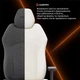 Крісло для геймерів GamePro GC760DG Fabric Dark Gray - зображення 16