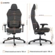 Крісло для геймерів GamePro GC760DG Fabric Dark Gray - зображення 19