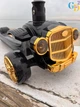 Самокат трёхколёсный FD-9 ретро чорний — детский LED-самокат 3 колеса, музыка, регулируемый руль, подсветка - изображение 5