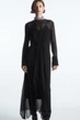 Сукня жіноча COS polka-dot silk-chiffon midi dress 1201149001 36 Чорний - изображение 1