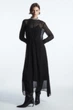 Сукня жіноча COS polka-dot silk-chiffon midi dress 1201149001 36 Чорний - изображение 2