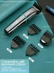 Тример для бороди носа і тіла 6 в 1 PROFESSIONAL HAIR CLIPPER универсальний тример для стрижки волосся, машинка для стрижки аккумуляторна, набір для стрижки, тример для гоління із захистом від вологи IPX6 - зображення 9