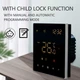 Термостат цифровий, 16A електрична Wi-Fi LED Touch Display Raumthermostat - зображення 4