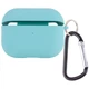 Силиконовый футляр с микрофиброй для наушников Airpods Pro 3 Бирюзовый / Marine Green - изображение 1