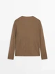 Джемпер із віскози Massimo Dutti 6206516736c56 S хакі (100005559) - зображення 2
