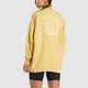 Свитшот оверсайз из хлопка Gymshark b3a2dc57 M желтый (100005785) - изображение 4