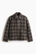 Пальто в составе с шерстью H&M 1234638001c55 S коричневое (100005385) - изображение 1