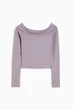 Джемпер с открытыми плечами C&A 2217965c57 S лиловый (100005780) - изображение 6