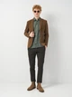 Рубашка из льна Massimo Dutti 102302500p09 S хаки (100005442) - изображение 3