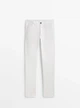 Брюки чино slim з бавовни Massimo Dutti 1031250c56 W36 біле (100005593) - зображення 3