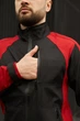 Костюм мужской Intruder iForce & Hope демисезонный комплект Softshell Light без флиса влагозащитная куртка с прорезиненными змейками и штаны на манжетах чёрно-красный/XL - изображение 4