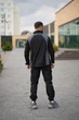 Костюм мужской Intruder iForce & Hope демисезонный комплект Softshell Light без флиса влагозащитная куртка с прорезиненными змейками и штаны на манжетах чёрно-серый/XL - изображение 2
