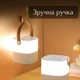 Сенсорна настільна LED лампа - ночник светильник с акумулятором /регулировка яркости/ теплый холодный свет переносной с ручкой - изображение 3
