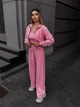 Жіночий велюровий костюм (кофта+штани+топ) Uaclothes 42-44 Рожевий (like36683-171091349) - зображення 1