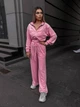 Жіночий велюровий костюм (кофта+штани+топ) Uaclothes 42-44 Рожевий (like36683-171091349) - зображення 3