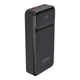 УМБ Power Bank Yoki YK-PMC2061 MaxCap 20000 mAh PD/QC 65W комплектується практичним кабелем Type-C - Type-C 20см Black - зображення 7