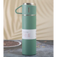 Подарунковий набір Vacuum Flask SET вакуумний термос із нержавіючої сталі з 3 чашками 0,5 л Зелений - зображення 3