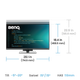 31.5" 16:9 IPS РК монітор, 3840х2160, 60 Гц, 5 мс (GtG), 98% P3, HDR, KVM свіч, 2xHDMI 2.0/1xDP 1.4/ RD320U Metallic Grey BENQ (9H.LMSLA.TBE) - изображение 6