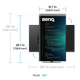 31.5" 16:9 IPS РК монітор, 3840х2160, 60 Гц, 5 мс (GtG), 98% P3, HDR, KVM свіч, 2xHDMI 2.0/1xDP 1.4/ RD320U Metallic Grey BENQ (9H.LMSLA.TBE) - изображение 14