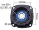 Фланец для болгарки Bosch 8-125 подшипник 6201 аналог 1607000448 (korp164)) - изображение 5