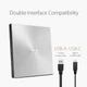 Внешний DVD-привод Asus ZenDrive USB 2.0 совместим с USB-C чтение 8x запись 10x черный - Уценка - изображение 6