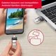 SanDisk Ultra 128GB Dual USB 3.0 выдвижная флешка OTG для смартфона скорость до 150 МБ/с чёрная - Уценка - изображение 5
