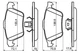 Колодки гальмові дискові VOLVO S60 (384) / VOLVO V70 (285) 1997-2015 р.г. - зображення 5