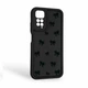 Чехол силиконовый Soft Touch с 3D принтом для Xiaomi Redmi Note 11 черный (Полная защита камеры) - изображение 1
