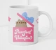 Чашка керамічна з друком Кіт Pusheen Пушин Подарунок 330 мл (колір білий) - зображення 1