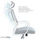Крісло офісне OfficePro Harmony OC310-W-LG-LG - зображення 11