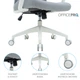 Крісло офісне OfficePro Harmony OC310-W-LG-LG - зображення 15