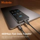 Кабель Mcdodo 240W Cab Vision USB-C to USB-C з OLED-дисплеєм, 5A, PD Fast Charge, нейлонова оплітка, 1.2 м CA-8900 - зображення 7