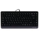 Клавіатура дротова A4Tech FK11 компактна мембранна 86 клавіш ENG/UKR 1.5 м Сірий (FK11 USB Grey) - зображення 1