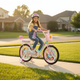 Детский двухколёсный велосипед Corso Emily 20" ML-20547 для девочек, с корзинкой и багажником, ручной и ножной тормоз - изображение 9