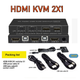 KVM-перемикач Biaze KVM08 HDMI 2.0, 2 порти, підтримка 4K 60 Гц, HDCP 2.2, USB керування, гаряче перемикання - зображення 7