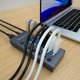 USB-хаб 7 портів USB 3.0 з індивідуальними кнопками, з зовнішнім блоком живлення, алюмінієвий корпус ( код: HUB985B ) - зображення 8