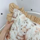 Детское постельное белье с рюшами 120х60 см Oh My Kids «Лисички совенята» ранфорс бежевый - изображение 3