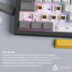 Клавиатура AJAZZ AK980 V2 Maillard Switch Black/Grey/Yellow (AK980-V2-M-BGY) - изображение 14
