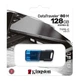 Флеш накопитель USB 128Gb DataTraveler 80 M, Black/Blue Kingston (2000003388653) - изображение 3
