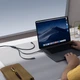 Кабель 3-в-1 Baseus Silky One-for-Three Fast Charging Type-C to Micro USB+Lightning+Type-C 100W (1.5m) black - зображення 8